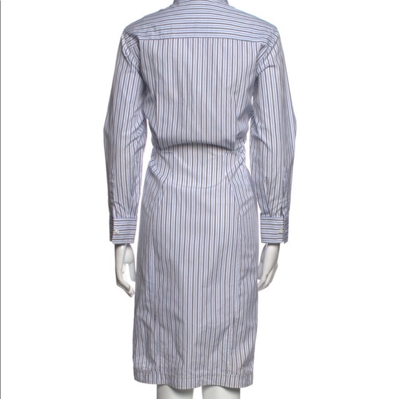 Saint Laurent button down collared shirt dress with fitted waist - Picture 3 of 4